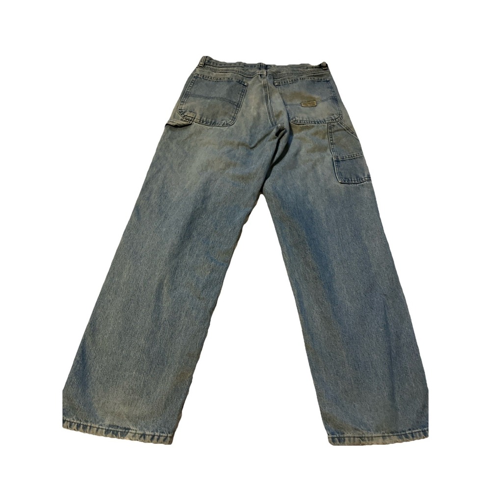 Wrangler Rugged Wear Mens Carpenter Jeans Light‎ Wash Denim Blue 31x31.5 - Picture 9 of 12